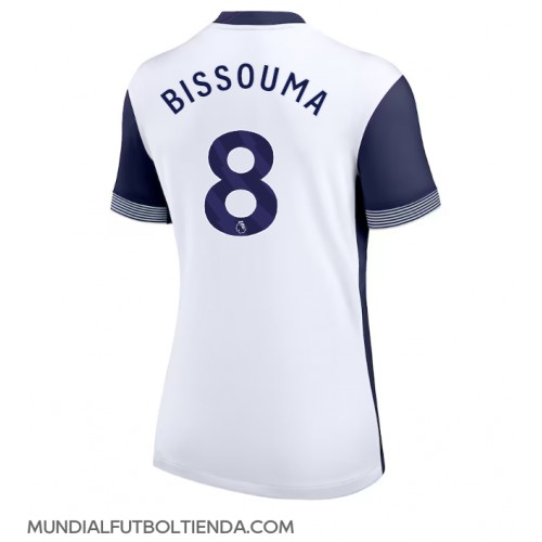 Camiseta Tottenham Hotspur Yves Bissouma #8 Primera Equipación Replica 2024-25 para mujer mangas cortas